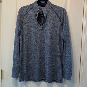 Men’s Under Armour HEATGEAR Lightweight long sleeve 3/4 zip shirt, size Med